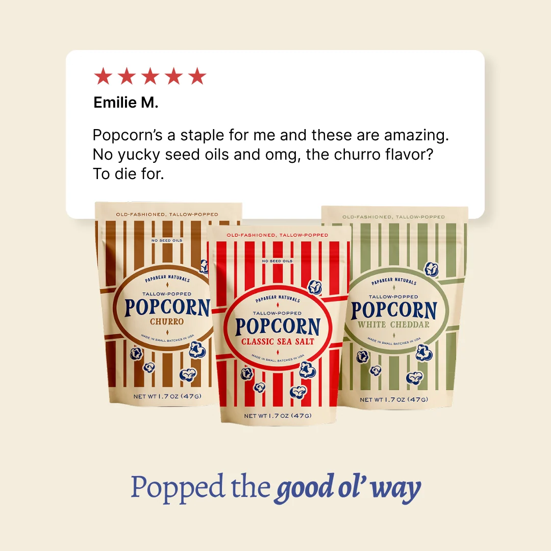 Tallow-Popped Popcorn (8 Pack) - Image 9
